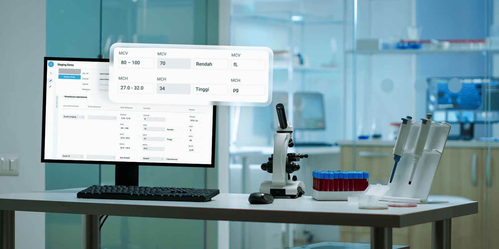 Sistem laboratorium digital terintegrasi dengan rekam medis elektronik