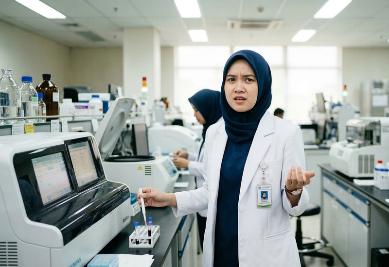 Ilustrasi sistem informasi laboratorium LIS dan LIMS
