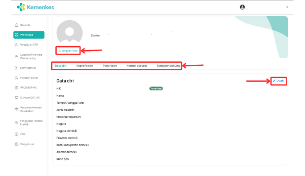 Data Profil SATUSEHAT SDMK
