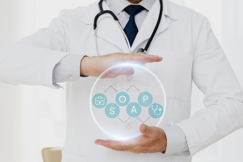 Dokter mencatat Rekam Medis Elektronik menggunakan format SOAP