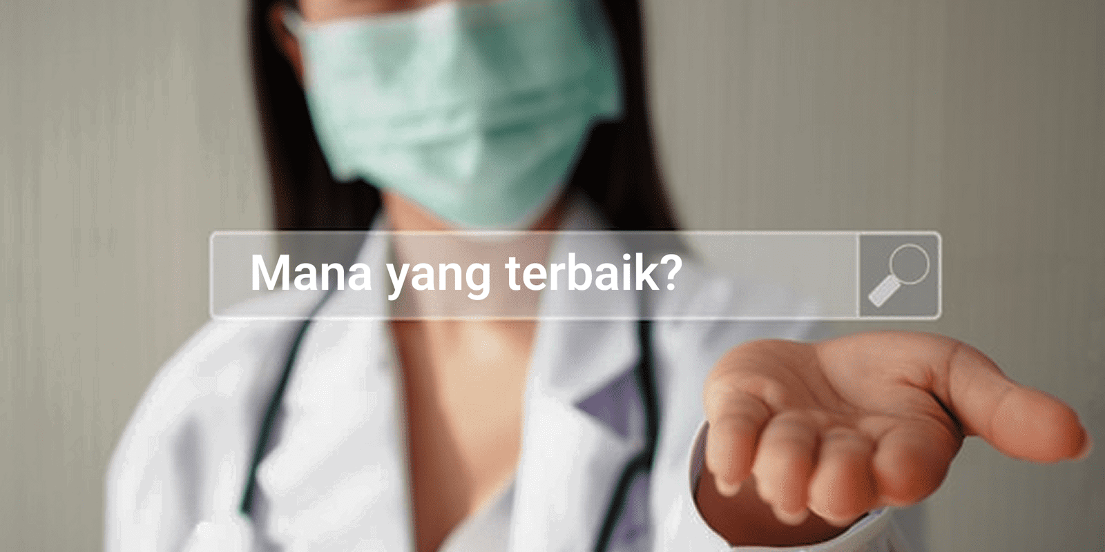 Ilustrasi tenaga kesehatan memilih aplikasi klinik untuk operasional