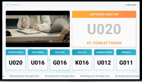 Tampilan fitur antrean eHealth.co.id
